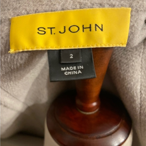 St. John Angora and Wool Blend Open Front Sweater Jacket - Picture 11 of 15